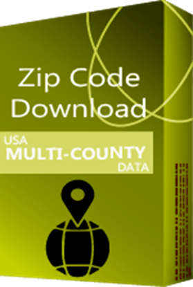 USA - 5-digit ZIP Code Multi-County Database (Redistribution License)