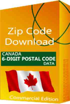 Canada - 6-digit Postal Code Data, Commercial Edition