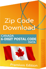 Canada - 6-digit Postal Code Data