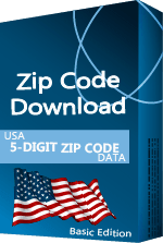 USA - 5-digit ZIP Code Database, Basic Edition